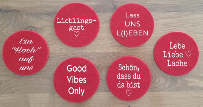 Glasuntersetzer Filz – Bild 2