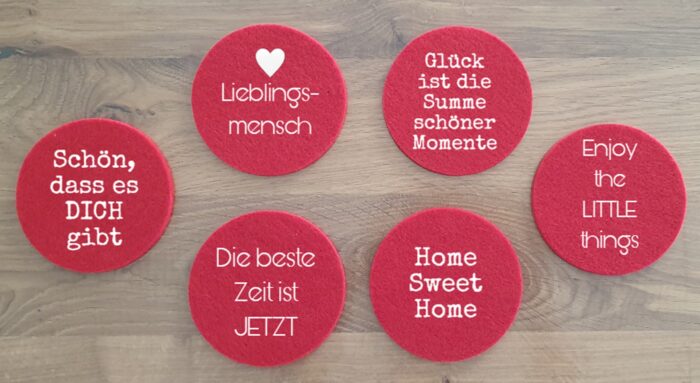 Glasuntersetzer Filz – Bild 3