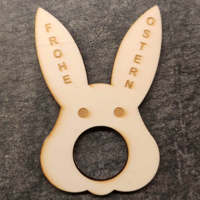 Osterhase mit Schokokugel/Serviettenring – Bild 3